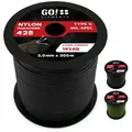 Produktbild: GO!elements Paracord 425 - 3mm Abspannleine, Paracord 425 aus reißfester Nylonschnur schwarz 300m