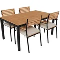 Produktbild: Juskys Gartengarnitur, Braun, Holz, 9, Gartenmöbel, Gartenmöbel-Sets