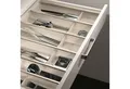 Produktbild: SO-TECH® Besteckeinsatz Cuisio Besteckeinsatz transluzent-weiß Schubladeneinsatz, für Korpusbreiten 300 - 1200 mm