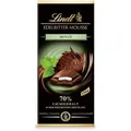Produktbild: Lindt Tafelschokolade Edelbitter Mousse Minze, 70% Kakaogehalt, 150g