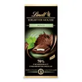 Produktbild: Lindt Schokolade Edelbitter Mousse Minze | 150 g Tafel | Mit 70 % Kakaogehalt und dunkler Mousse au Chocolat und Minze Füllung | Schokoladentafel | Schokoladengeschenk | dunkle Schokolade