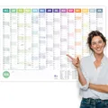 Produktbild: heaven+paper® Wandkalender 2026 | Jahresplaner 2026 A1 | Jahreskalender 26 aus FSC zertifizierten Naturpapier | 12 Monate mit Feiertagen | Calendar made in Germany | XXL Wandkalender | Wandplaner