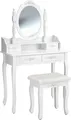 Produktbild: tectake® Schminktisch 75 x 40 x 143 cm