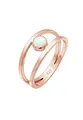 Produktbild: Elli Ring Damen Bandring Zweireihig Synthetischer Opal in 925 Sterling Silber