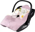 Produktbild: Lionelo TRAVEL Swaddle Blanket Warmes Babytuch für Kindersitz, Tragetasche, Kinderwagen, Ganzjährig, Weiche Babydecke 90x90 cm, Klettverschluss, 100% Baumwolle