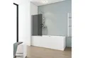 Produktbild: Schulte Badewannenfaltwand Komfort Grau-Anthrazit Dekor, 5 mm Sicherheitsglas, (1 tlg), BxH: 70 x 130 cm, pendelbar, Profilfarbe: Alu-Natur