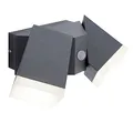 Produktbild: SellTec LED Wand- oder Deckenleuchte schwenkbar, Bewegungsmelder graue Fassaden-Lampe Außen IP54 anthrazit