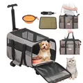 Produktbild: VEVOR Hundetrolley Hunderucksack Transporttasche Faltbarer Hundewagen Max.9,9kg