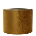 Produktbild: Lampenschirm Zylinder in Velours Gold für Tischleuchte Standlampe Hängelampe 35-35-30