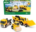 Produktbild: BRIO World 33658 Baustellenfahrzeuge - Ergänzung Holzeisenbahn - Empfohlen ab 3