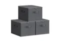 Produktbild: SONGMICS Aufbewahrungsbox, Stoffbox 3er Set, mit Deckel, faltbar mit Griffen