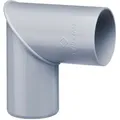 Produktbild: Inefa Regenrohrbogen 87 Grad Für Fallrohr, Pvc Verbindungsstück Dachrinnenzubehör, Einfache Montage, Made In Germany - Dn50 / 50mm, 1 Stück Grau