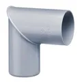 Produktbild: INEFA Regenrohrbogen 87 Grad für Fallrohr, PVC DN50 / 50mm, Grau Verbindungsstück Dachrinnenzubehör, einfache Montage, Made in Germany