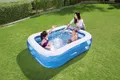 Produktbild: Bestway Family Pool Planschbecken für Kinder Gartenpool in ca. 211 x 132 x 46 cm