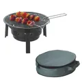 Produktbild: Campinggrill klappbar Holzkohlegrill tragbar – Mini Koffergrill Ø35cm Outdoor BB