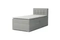 Produktbild: Deine Möbel 24 Boxspringbett JUNG 3 Polsterbett Jungendbett inkl. Matratzen H3 / H4 inkl. Topper (Boxbett für Jugendliche Creme Grau Beige Hellgrau Dunkegrau Anthrazit Schwarz, 3-St., Bonellfederkernmatratze H3 Taschenfederkernmatratze H4), 90x200 100x200 Veloursstoff Einzelbett Boxspring Hotelbett