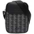 Produktbild: LACOSTE Herren Umhängetasche - The Blend Vertical Monogram Camera Bag, 21,5x16x5,5cm (HxBxT) Schwarz