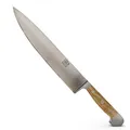 Produktbild: GÜDE Solingen - großes Kochmesser geschmiedet, 26 cm, Olivenholz, ALPHA OLIVE, Küchenmesser, Doppelkropf, Handmade Germany