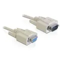 Produktbild: DELOCK RS-232-Kabel 9-pol-Stecker/9-pol-Buchse, 2m