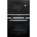 Produktbild: SIEMENS Einbau Backofen Teleskopauszug Hydrolyse cookControl + BOSCH Mikrowelle 38cm Nischenhöhe f. Hochschränke schwarz