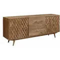 Produktbild: Sideboard Akazie 180x42x75 natur lackiert mosayk 100