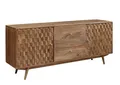 Produktbild: Massivmoebel24 Sideboard (Massivholz), Sideboard Akazie 180x42x75 natur lackiert MOSAYK #100