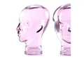 Produktbild: DESIGN DELIGHTS Skulptur Glas KOPFHÖRERSTÄNDER MICK lila transparent, 29cm Glaskopf Skulptur