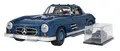 Produktbild: Mattel Hot Wheels Mercedes-Benz 300 SL W 198 HWW25 1:12 Bauset 1600 Teile blau