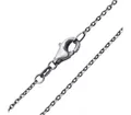 Produktbild: Materia Gliederkette Damen Herren Ankerkette antik geschwärzt K96, 925 Sterling Silber, oxidiert