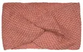 Produktbild: styleBREAKER Damen Strick Stirnband mit Waffelpatent Strickmuster und Twist Knoten, warmes Winter Haarband, Headband 04026060, Farbe:Altrose