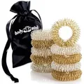Produktbild: Body & Mind Shiatsu-Akupressurgerät Entspannungsmassageringe – Fingerakupressurringe für mehr Wohlbefinden, Yin Yang Ring Set 10-tlg., Wellnessmassage, Entspanne & Relaxen silberfarben