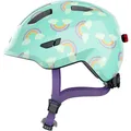 Produktbild: ABUS SMILEY 3.0 LED Helm Mädchen in blue rainbow, Größe 45-50 HW 2025
