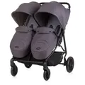 Produktbild: Chipolino Geschwisterkinderwagen, Grau, Metall, 77x110x79 cm, unisex, Federung, Baby on Tour, Kinderwagen, Geschwisterwagen & Zwillingswagen