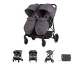 Produktbild: Chipolino Geschwisterwagen Zwillingskinderwagen Top Stars, 77 cm breit, Wickeltasche, Fußsack