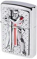Produktbild: Zippo Sturmfeuerzeug - Templer, Brushed Chrome, Emblem - Nachfüllbar - Wiederverwendbar - Windfestes Design - Geschenkbox - Made in USA