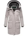 Produktbild: Navahoo Damen Winterjacke Jacke mit Kapuze Eissturm 14 Light Grey Gr. M