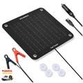 Produktbild: Solarpanel 12V 10W Auto Batterieladegerät Erhaltungsladung Krok