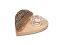 Produktbild: Formano Herz mit Teelichthalter Holz-Rinde 555243 - 18 cm