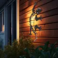 Produktbild: Solarlampe Solarleuchte Außenlampe Wandleuchte Garten Figur Gecko bronze LED
