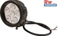 Produktbild: LED-Arbeitsscheinwerfer 18W 1440 lm, rund, 10/30V, Flutlicht, Kabel