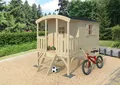 Produktbild: Kinderhaus Bauwagen Zirkuswagen Kinderspielhaus Gartenhaus Stelzenhaus Holz Haus