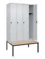 Produktbild: C+P Spind Classic PLUS 4Abteile 2120x1200x815mm l.gr/l.gr