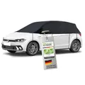 Produktbild: Walser Abdeckplane Auto All Weather, Abdeckplane wasserdicht, 100% wetterfeste Autoabdeckplane, Autoabdeckung Outdoor, Autoabdeckplane wasserdicht, Autoplane Halbgarage Größe 1 PKW schwarz
