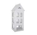 Produktbild: Grafelstein Kerzenlaterne Laterne WHITE HOME weiß Haus aus Metall H45cm Dekohaus