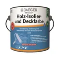 Produktbild: Jaegerlacke Wand- und Deckenfarbe 319 Kronen Holz-Isolierfarbe Deckfarbe 3in1 weiss, geruchsarm, ideal für Holzdecken und Paneele