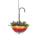 Produktbild: Blumenampel Metall Hängeampel Mit Topf Innen Außen Regenschirm Hängepflanzen 57 Cm 96258 S Pflanzenhänger Blumenhänger Topfhänger Blumen - Dandibo