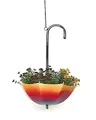 Produktbild: DanDiBo Blumenampel Metall Hängeampel mit Topf Innen Außen Regenschirm Hängepflanzen 57 cm 96258 S Pflanzenhänger Blumenhänger Topfhänger Blumen