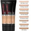 Produktbild: L'Oreal Unfehlbar 32H Matt Cover Longwear Grundierung 30ml 145 Warm Unterton