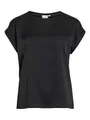 Produktbild: Vila Damen Viellette S/S Satin Top/Su Noos T-Shirt, Schwarz, 40 EU