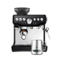 Produktbild: Sage - The Barista Express - Kaffeemaschine mit manuellem Milchaufschäumer & Mahlwerk - Automatisches Mahlen, individueller Milchschaum - Schwarzer Trüffel, Milchkännchen mit Temperaturregelung